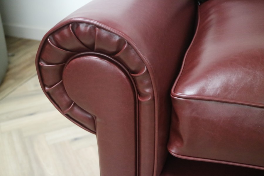 Portland Fabric Sofa - 2.5 Seater - Kiri Ox (Faux Leather)