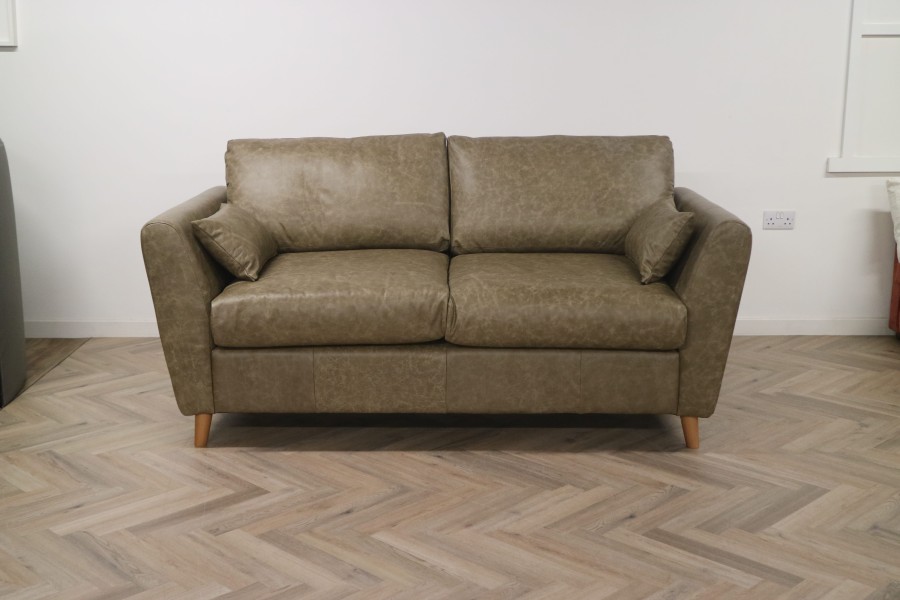 Beckworth Leather Sofa - 3 Seater - Dune Stone