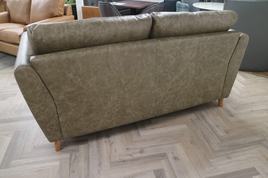 Beckworth Leather Sofa - 3 Seater - Dune Stone