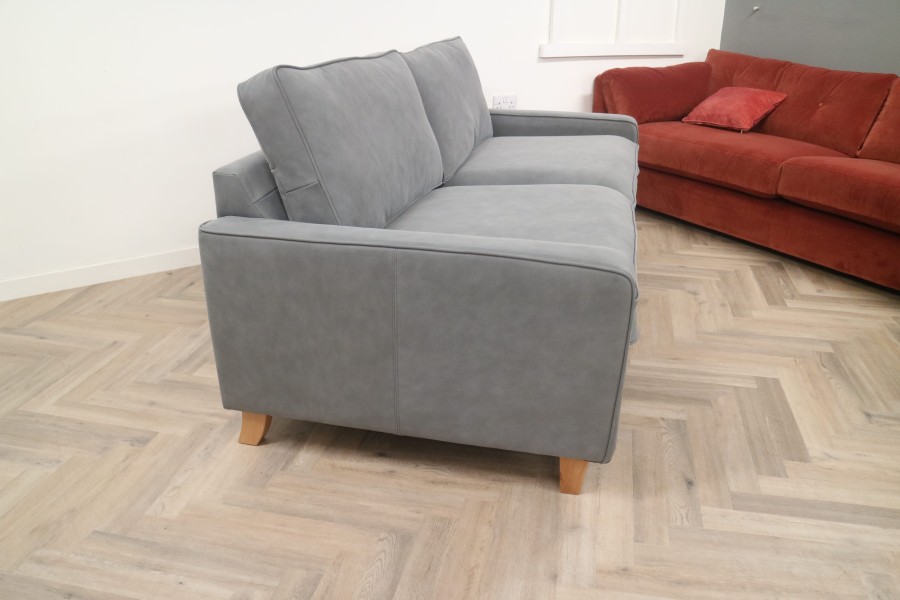 Drake Simple Sofa - 3.5 Seater - Tempesta Grey