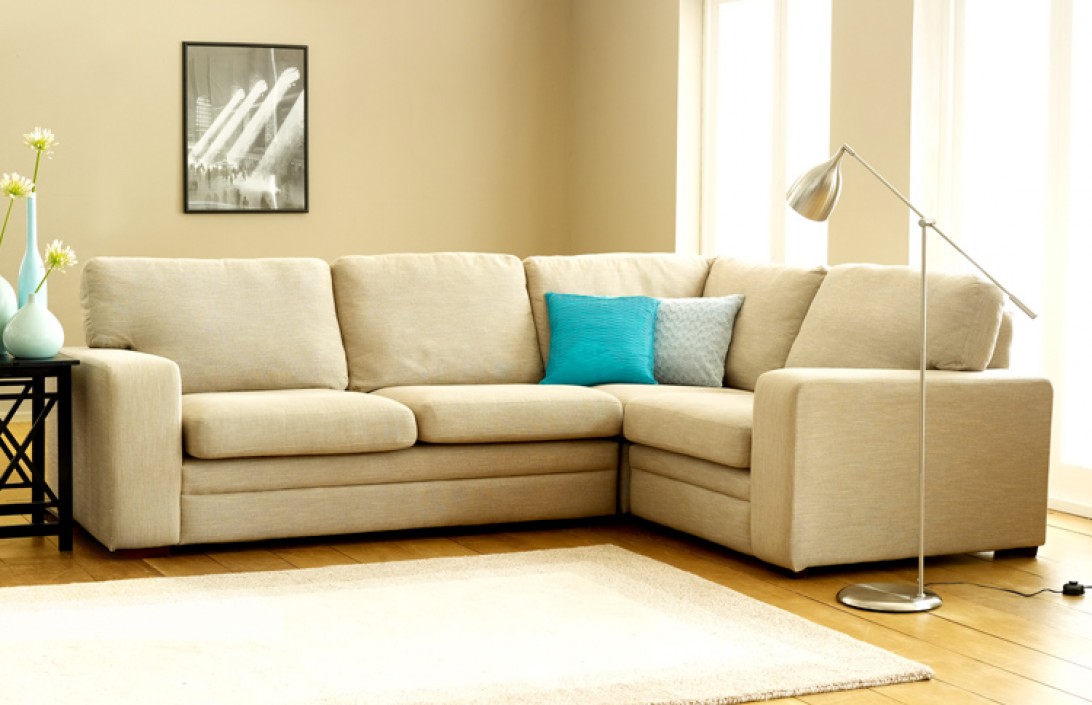 Simple corner shop sofa design