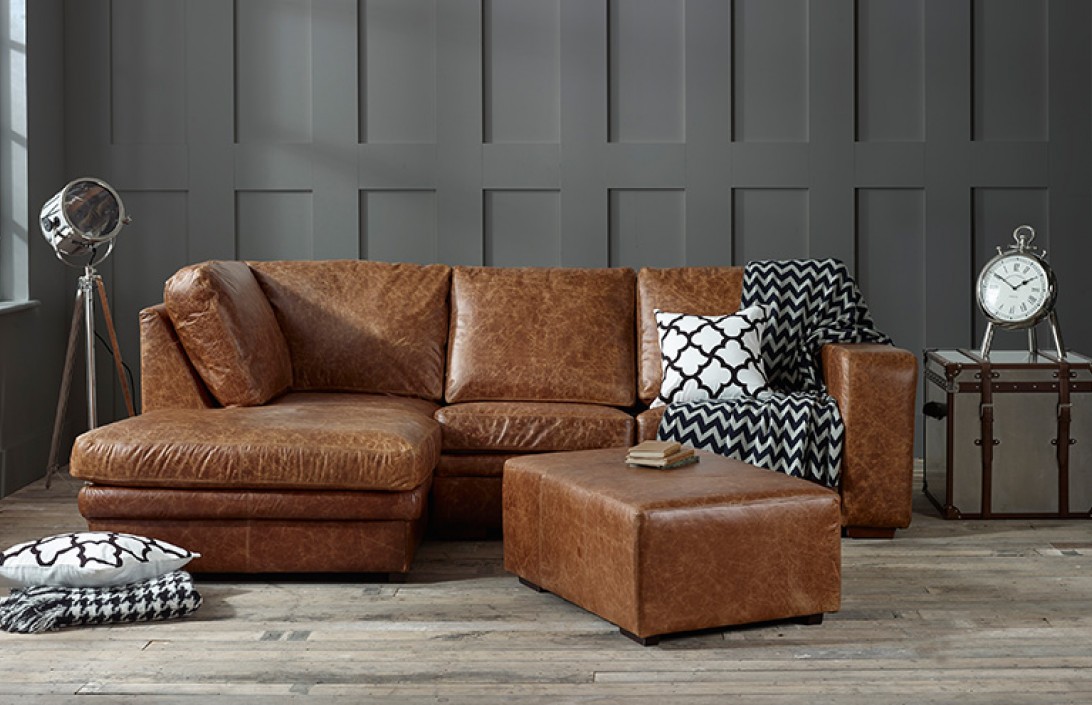Left hand shop corner chaise sofa