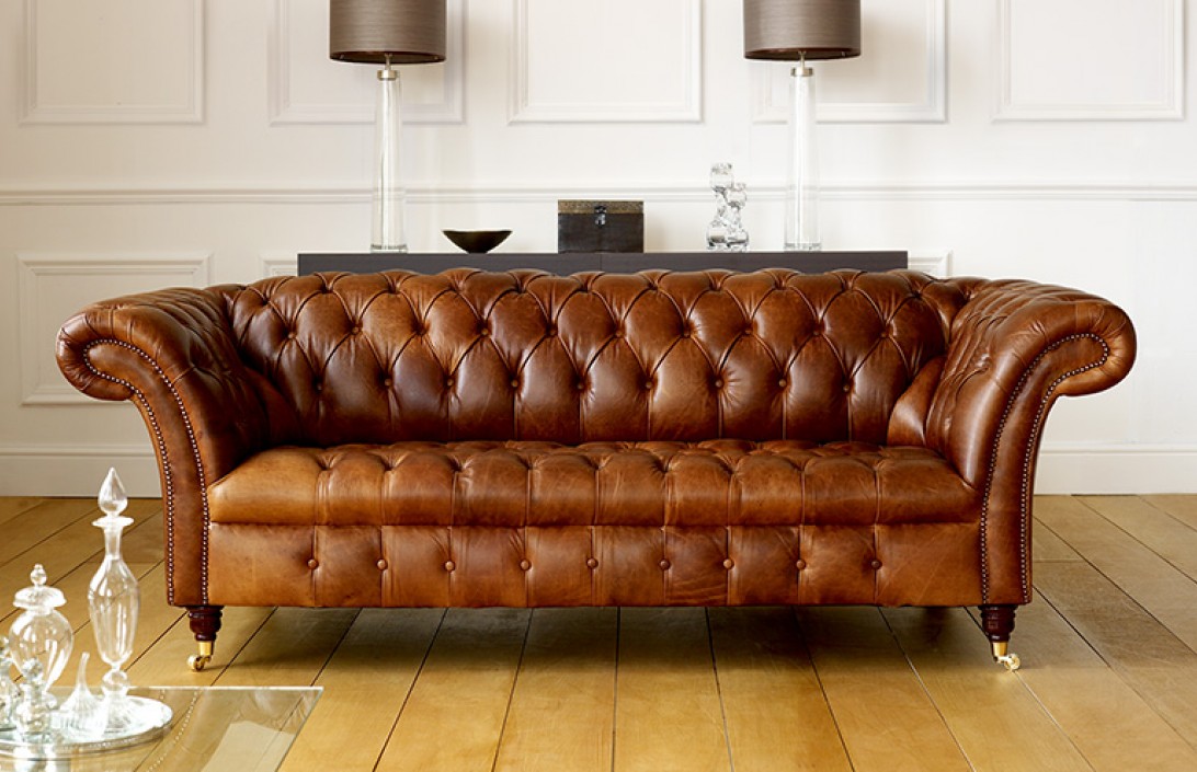 Barrington Vintage Leather Sofa Leather Chesterfield Sofas