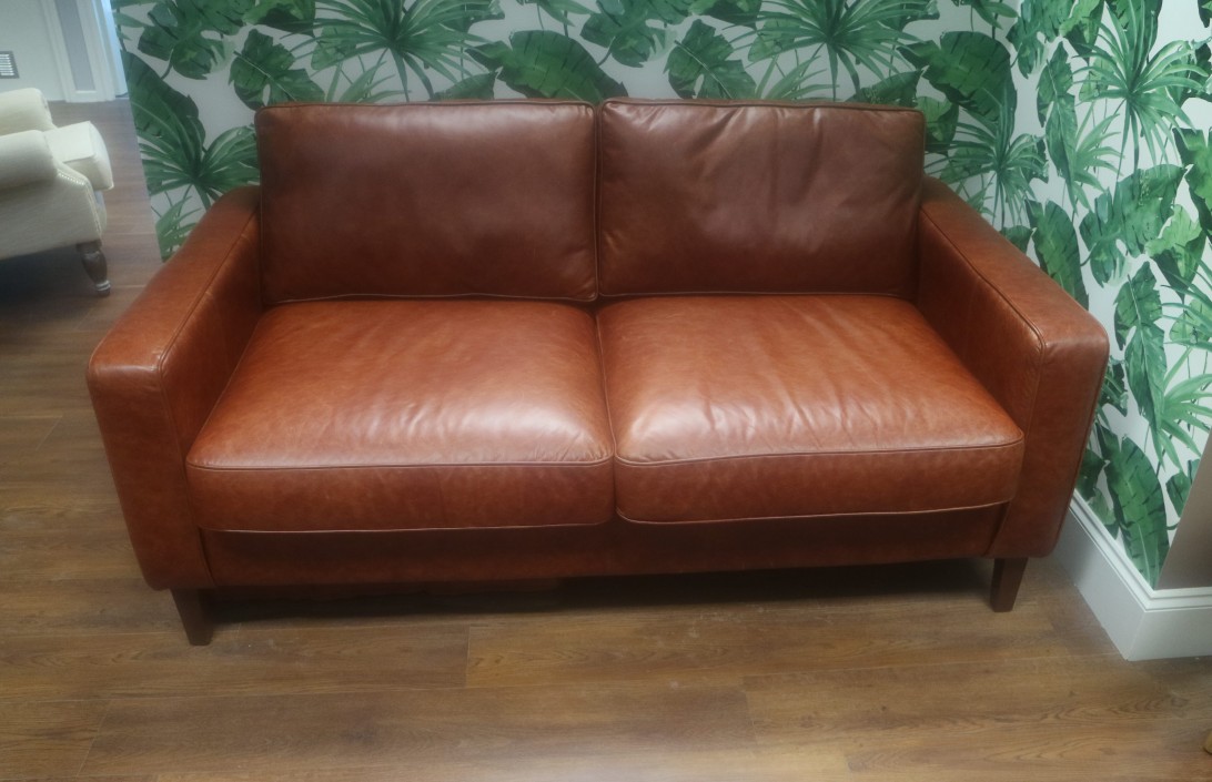 The English Sofa Company Drake Simple Sofa 3 Seater Mahogany