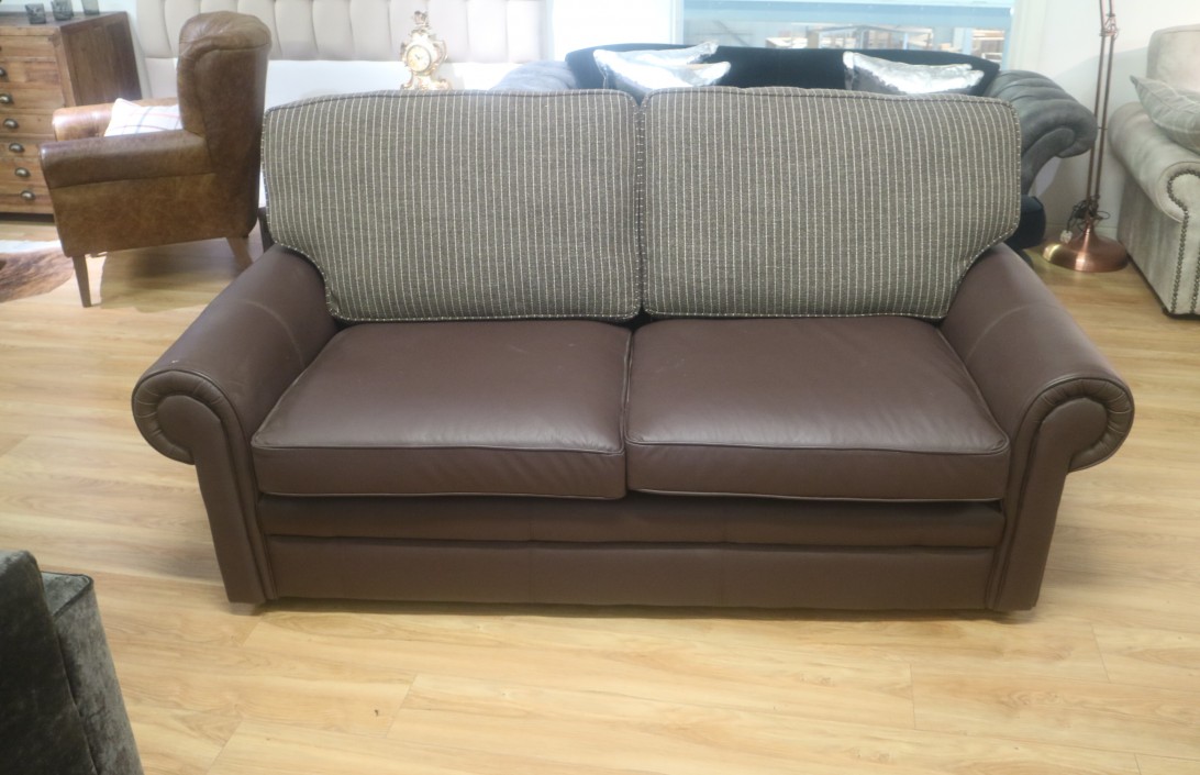 The English Sofa Company Portland Leather Sofa 3 seater sb