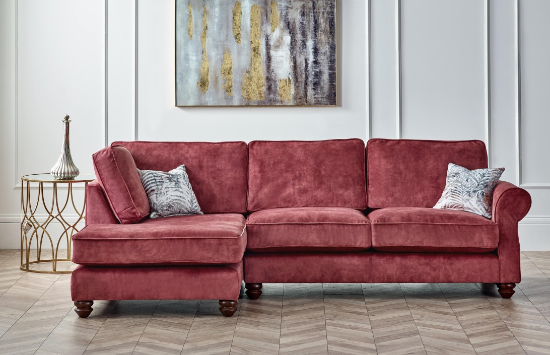 Churchill Fabric Chaise Sofa English Sofa