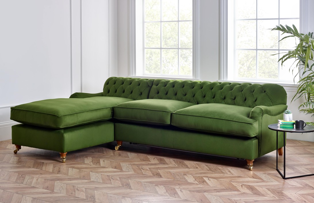 The English Sofa Company Harris Chesterfield Chaise Sofa Bed HARRIS