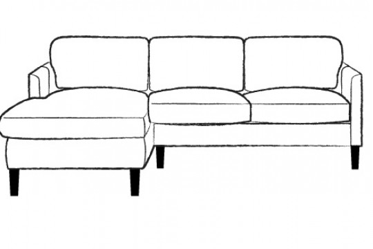 2.5 x Chaise Corner Sofa