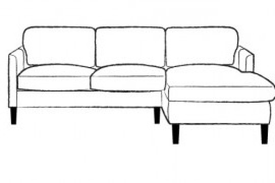 2.5 x Chaise Corner Sofa