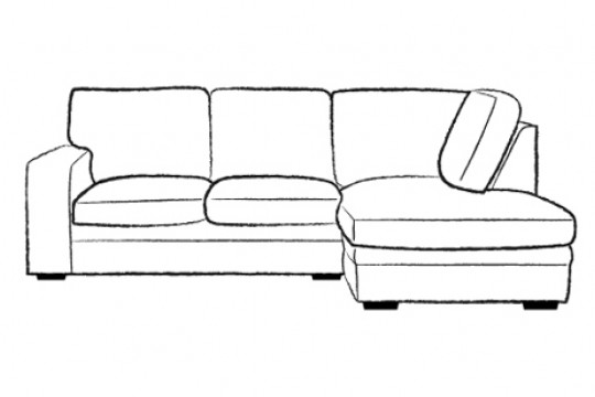 2 x Chaise Sofa