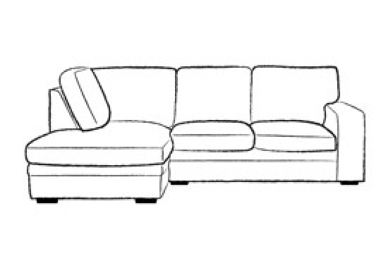 3 x Chaise Sofa