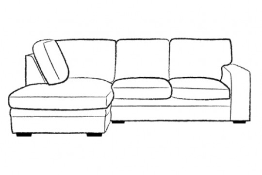2.5 x Chaise Corner Sofabed