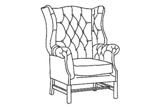 Manchester Fabric Wing Chair