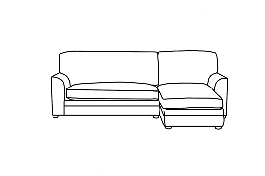 Loveseat x Chaise Sofa