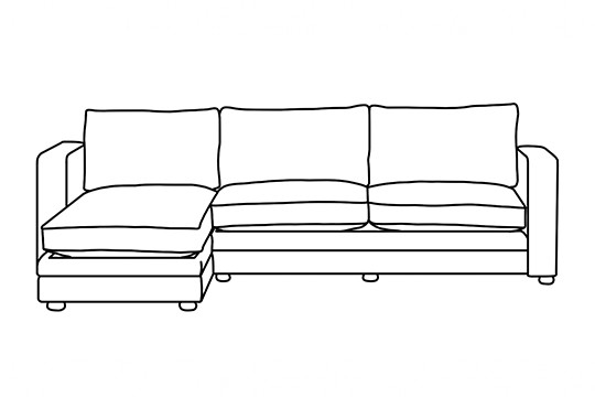 3 x Chaise Corner Sofa