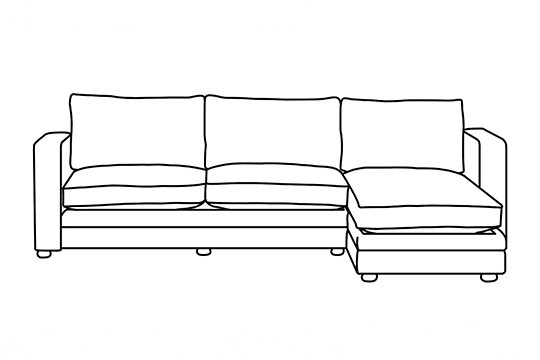 3 x Chaise Sofa