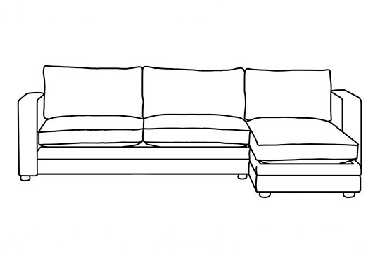 3.5 x Chaise Sofa