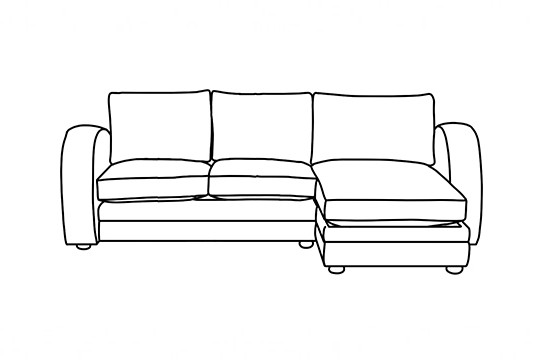 2.5 x Chaise Corner Sofa