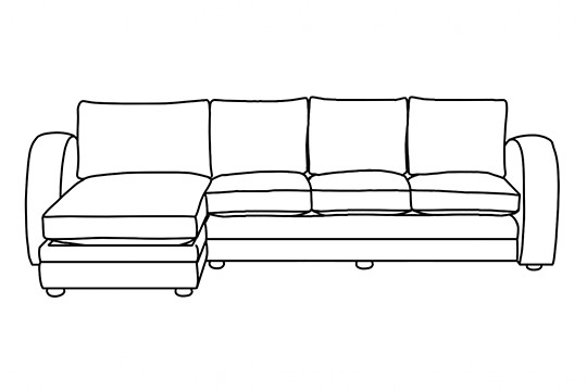 4 x Chaise Corner Sofa