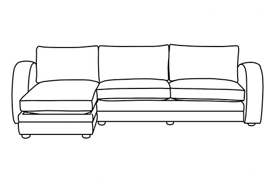 3.5 x Chaise Corner Sofa