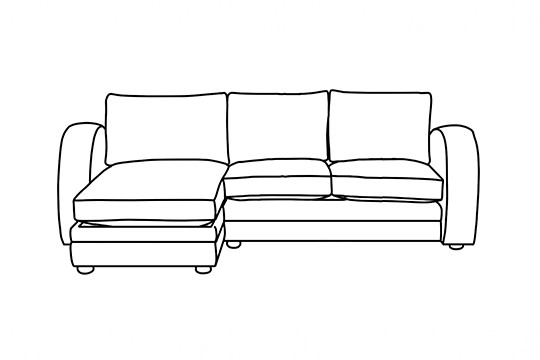 2.5 x Chaise Corner Sofa