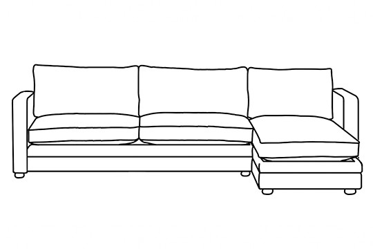 4 x Chaise Corner Sofa