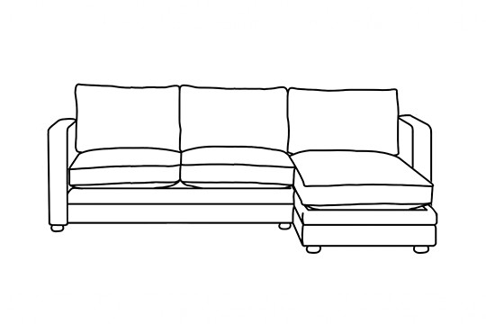 2.5 x Chaise Corner Sofa