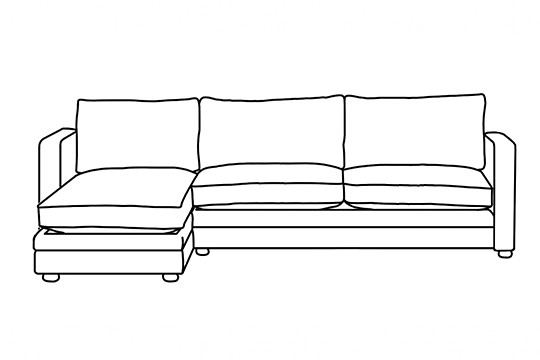 3.5 x Chaise Corner Sofa