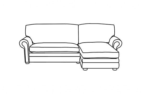 Loveseat x Chaise Corner Sofabed