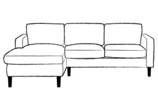 2.5 x Chaise Corner Sofa