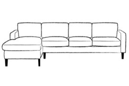 4 x Chaise Corner Sofa