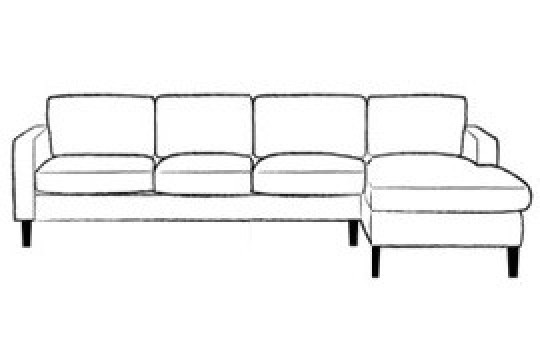 4 x Chaise Corner SofaBed