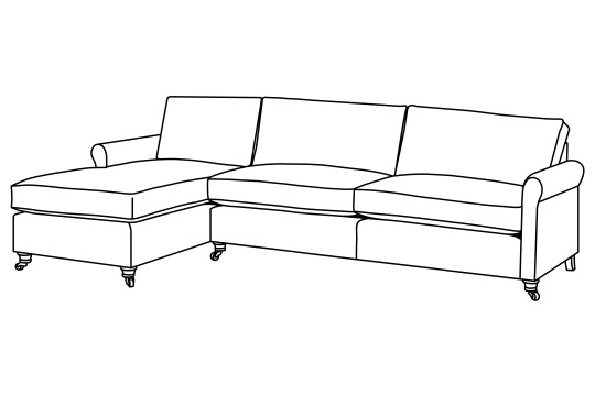 4 x Chaise Corner Sofa