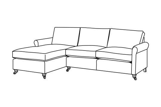 3 x Chaise Corner Sofa