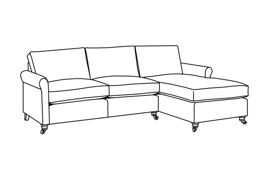 3 x Chaise Corner Sofabed