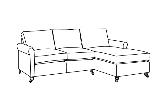 2.5 x Chaise Corner Sofabed