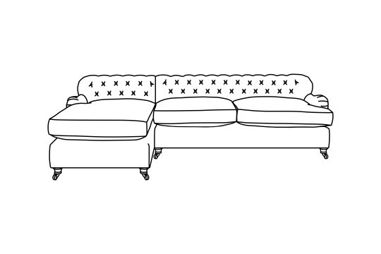 3 x Chaise Corner Sofa