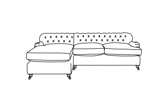 2.5 x Chaise Corner Sofa