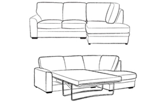 3.5 x Chaise Corner Sofabed