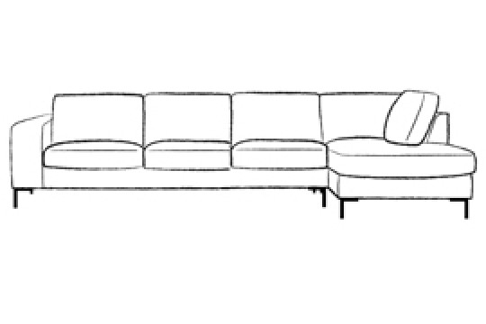 4 x Chaise Sofa