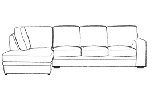 4 x Chaise Corner Sofa