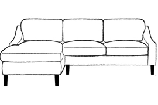 2 x Chaise Corner Sofa