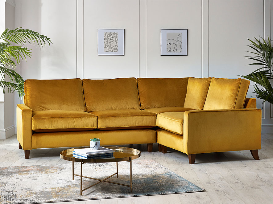 fabric deep corner sofa
