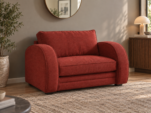 Art Deco Fabric Loveseat