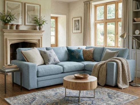 Abbey Fabric Corner Couch
