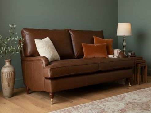 Holbeck Slim Arm Leather Sofa