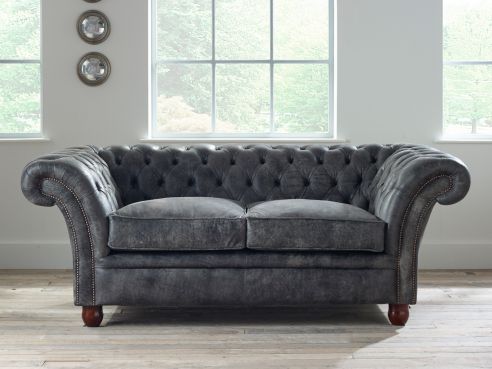 Calvert Leather Chesterfield Sofa
