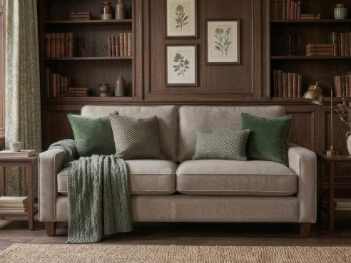 Drake Grey Fabric Sofa