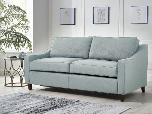 Hildred Light Blue Fabric Sofa