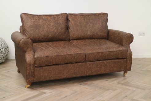 Kendley Leather Sofa - 3 Seater - Apache Rum